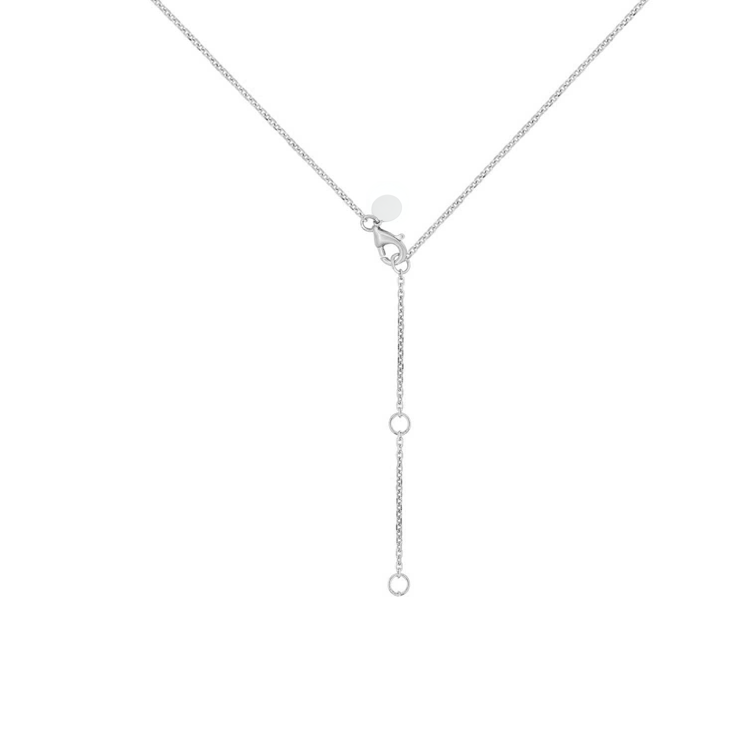 Diamond-cut Rolo Chain, White