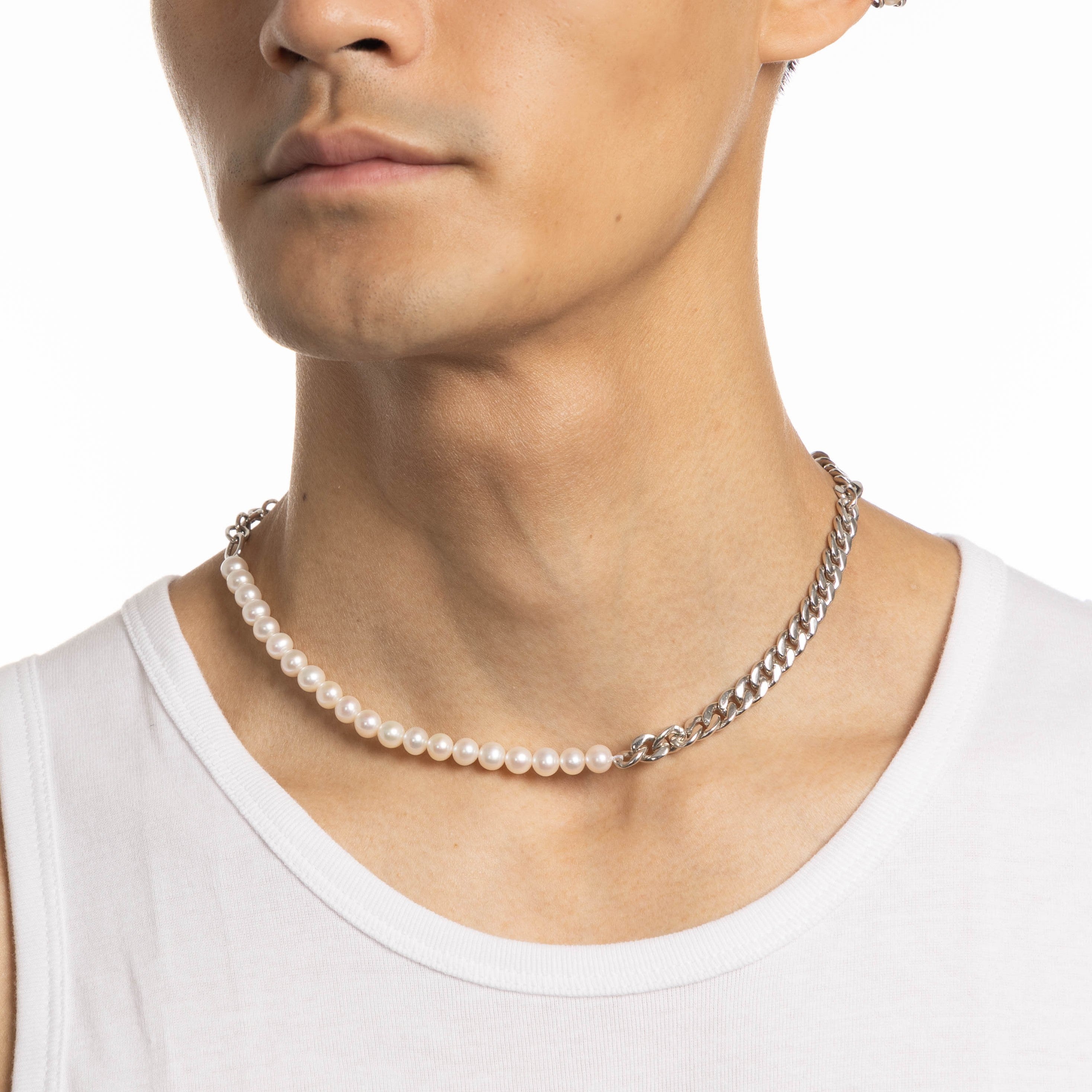 Player Tri Locke Necklace, 925 Sterling Silver