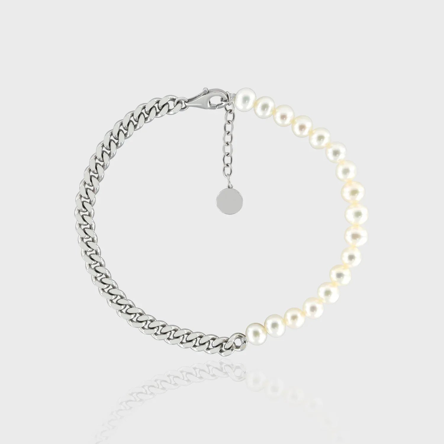 Halfe Player Halfe Locke Bracelet, 925 Sterling Silver | Aequa & Co. Half ...
