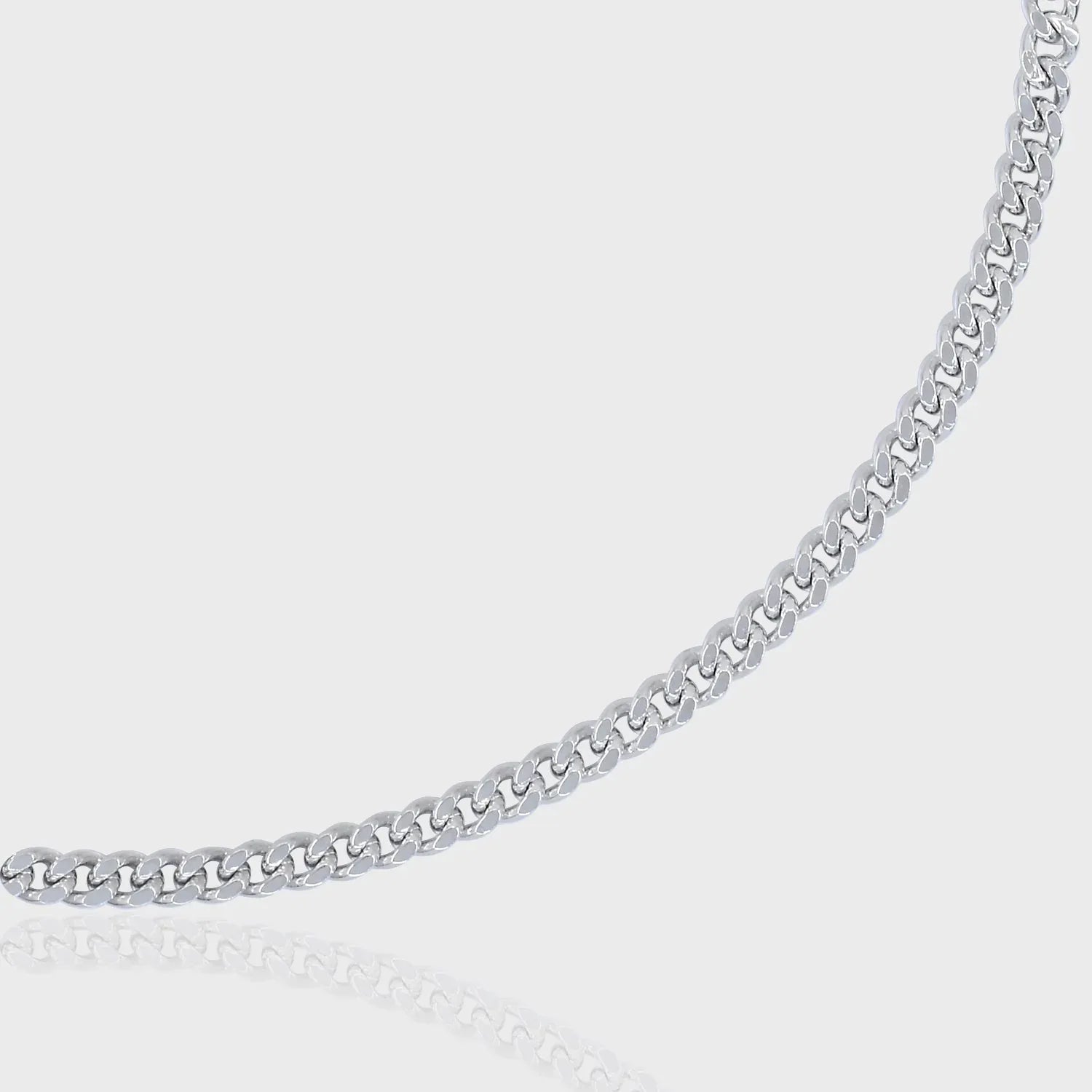 Thin Curb Bracelet, 925 Sterling Silver