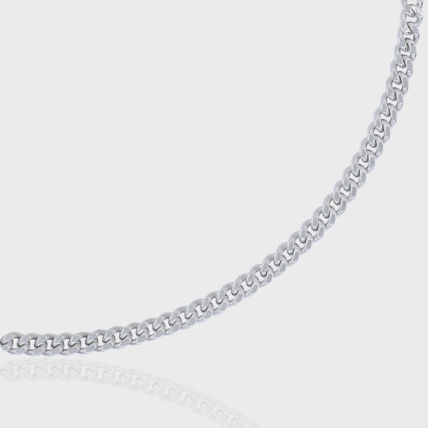 Thin Curb Bracelet, 925 Sterling Silver
