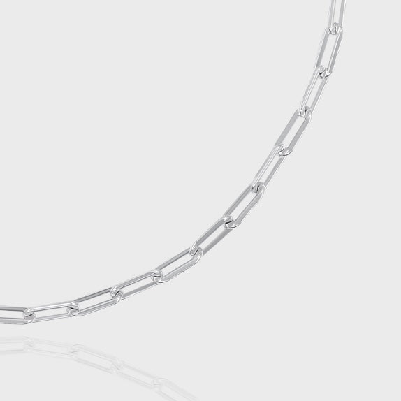 Square Rolo Bracelet, 925 Sterling Silver