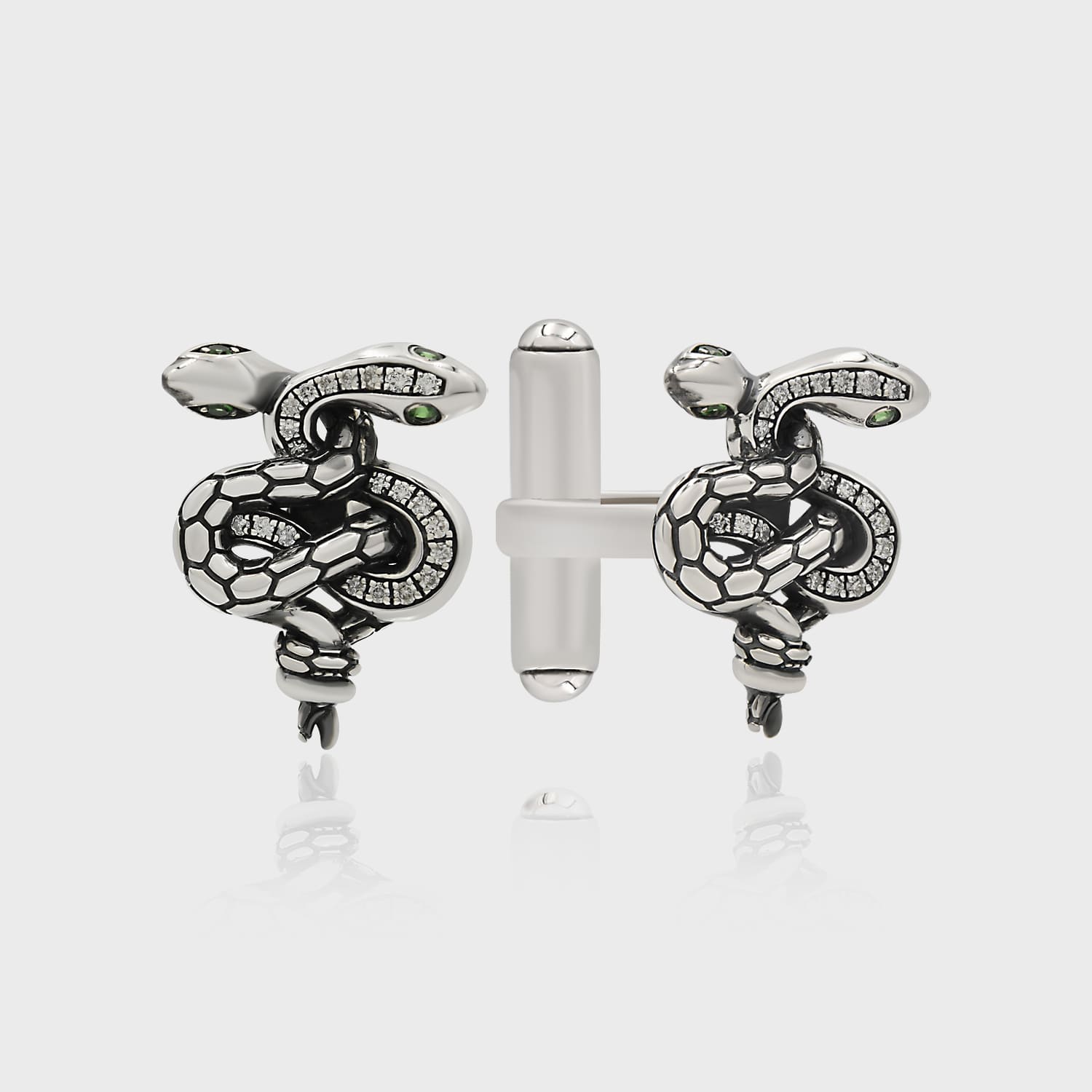 Padrino Drakon Silver Cufflink 