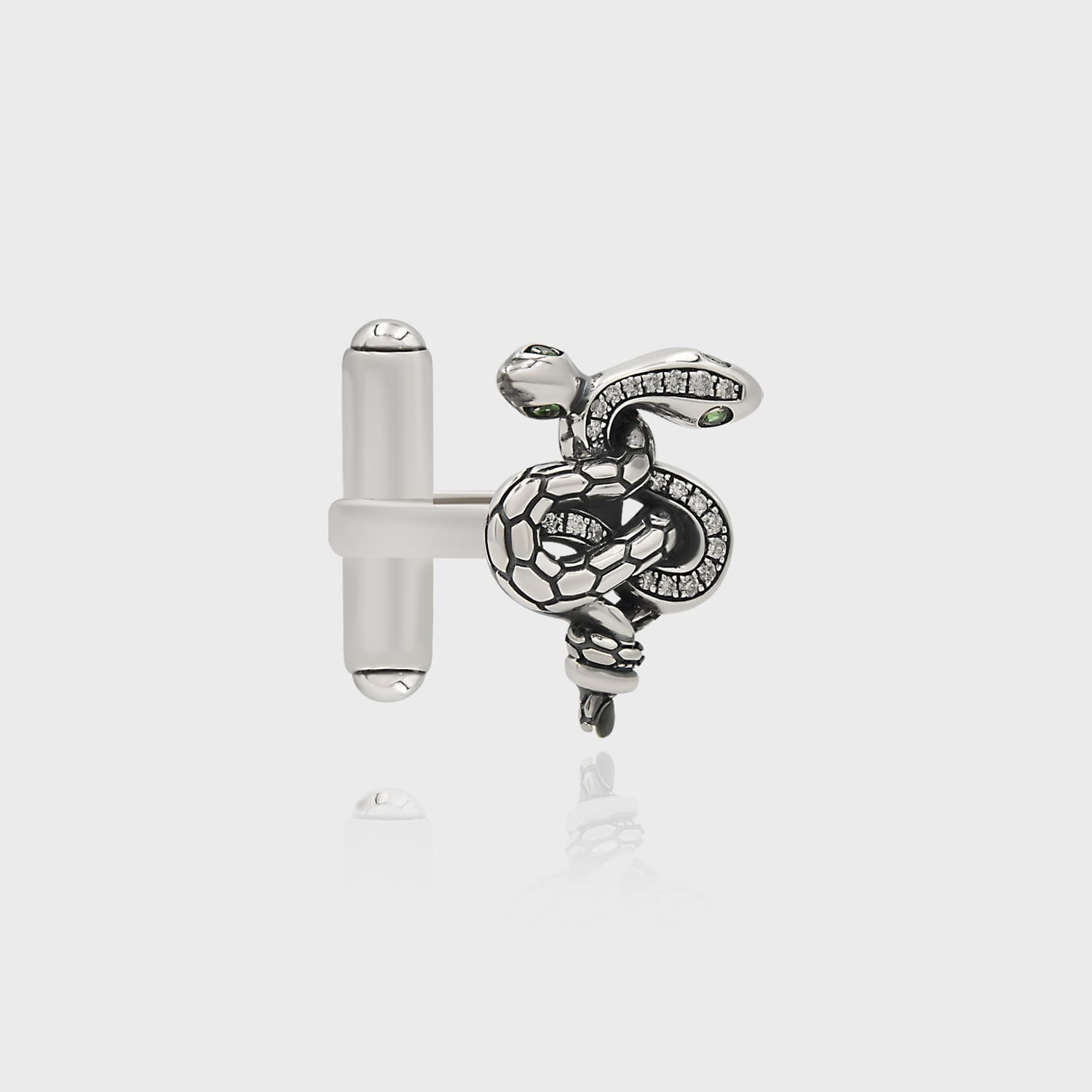 Padrino Drakon Silver Cufflink 