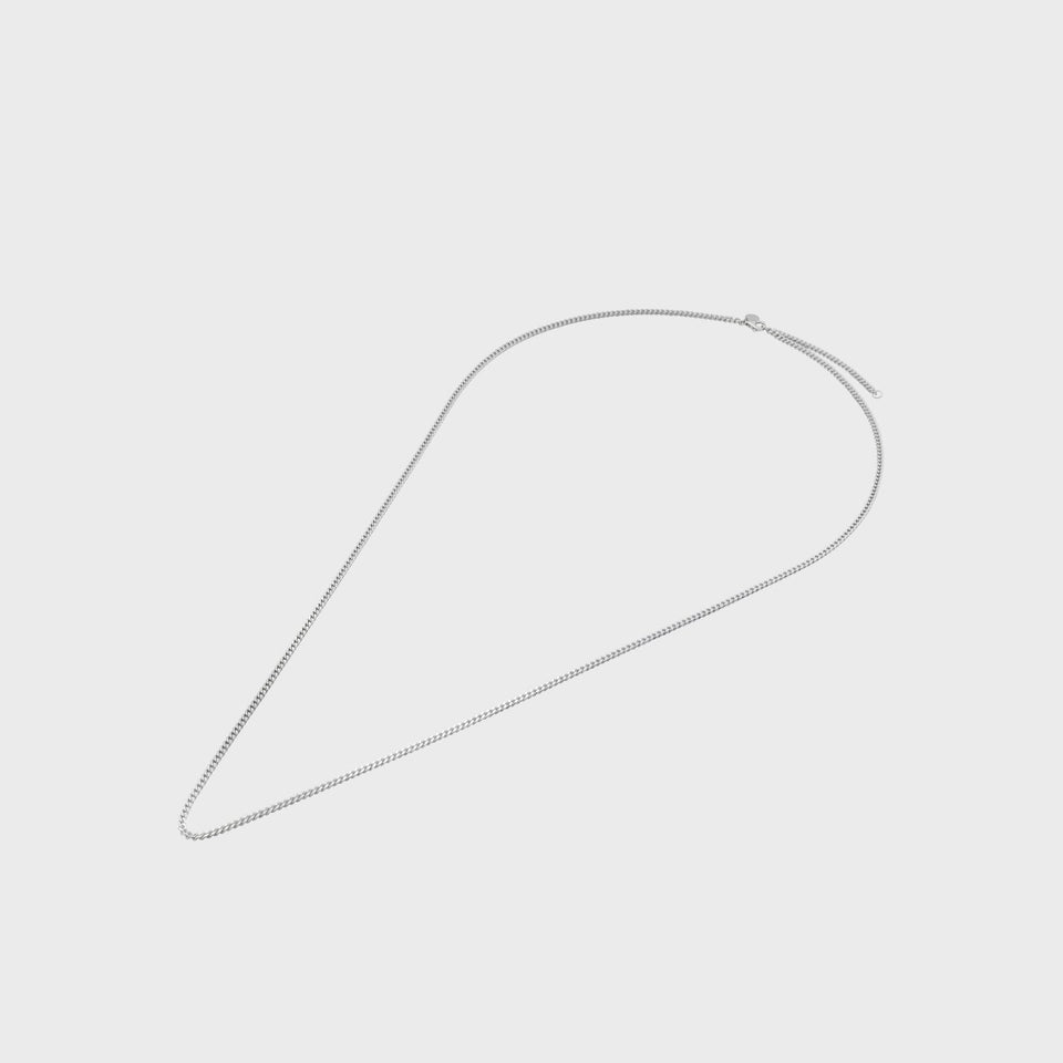Thin Curb Chain, 925 Sterling Silver 