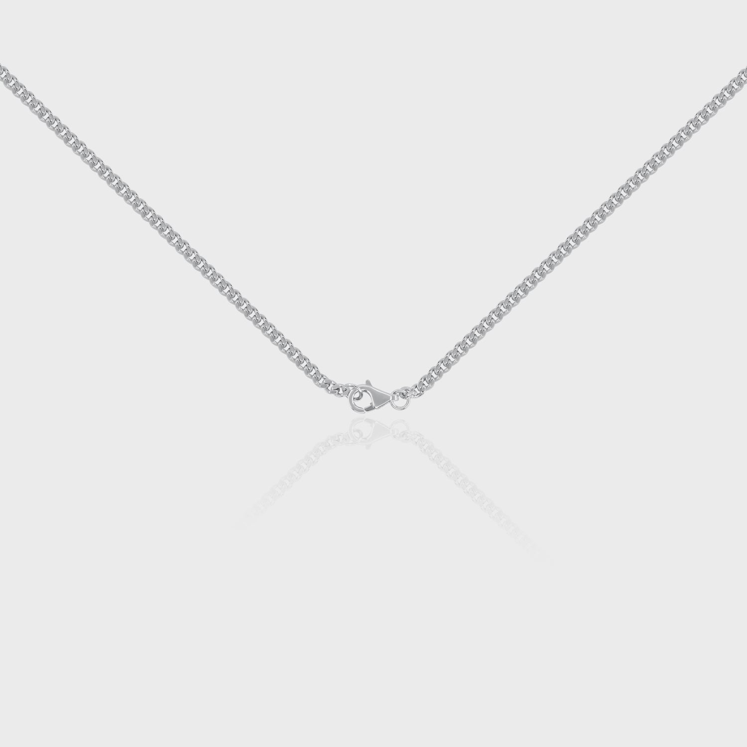 Thin Curb Chain, 925 Sterling Silver 