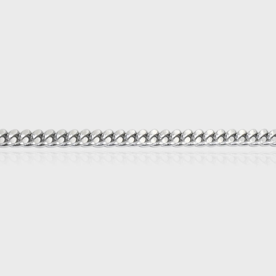 Thin Curb Chain, 925 Sterling Silver 