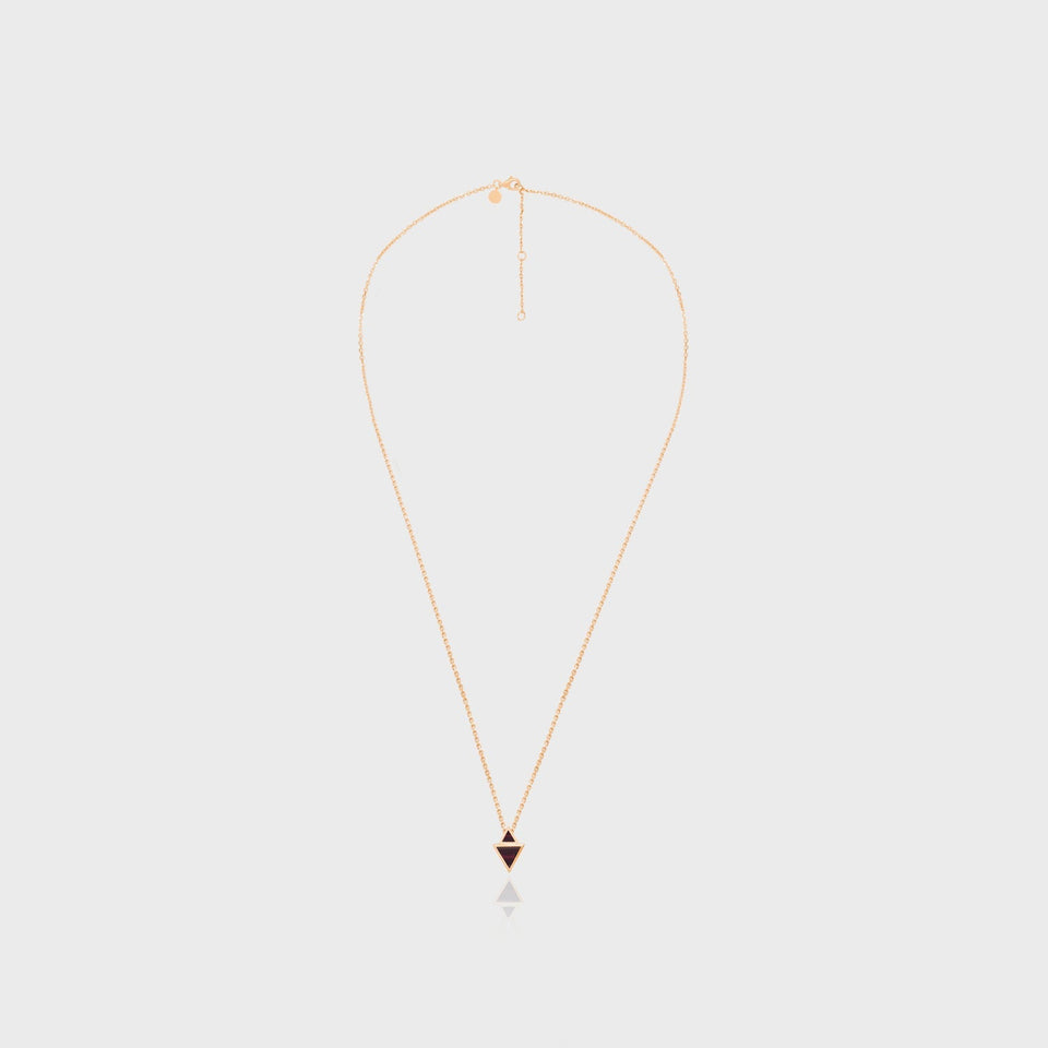 Heir Fang Rose Garnet Necklace full chain