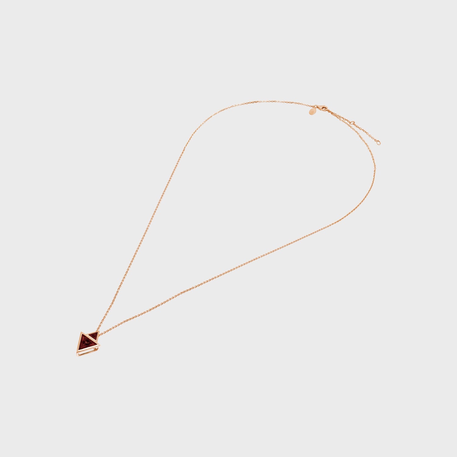 Heir Signum Necklace Garnet, Rose 