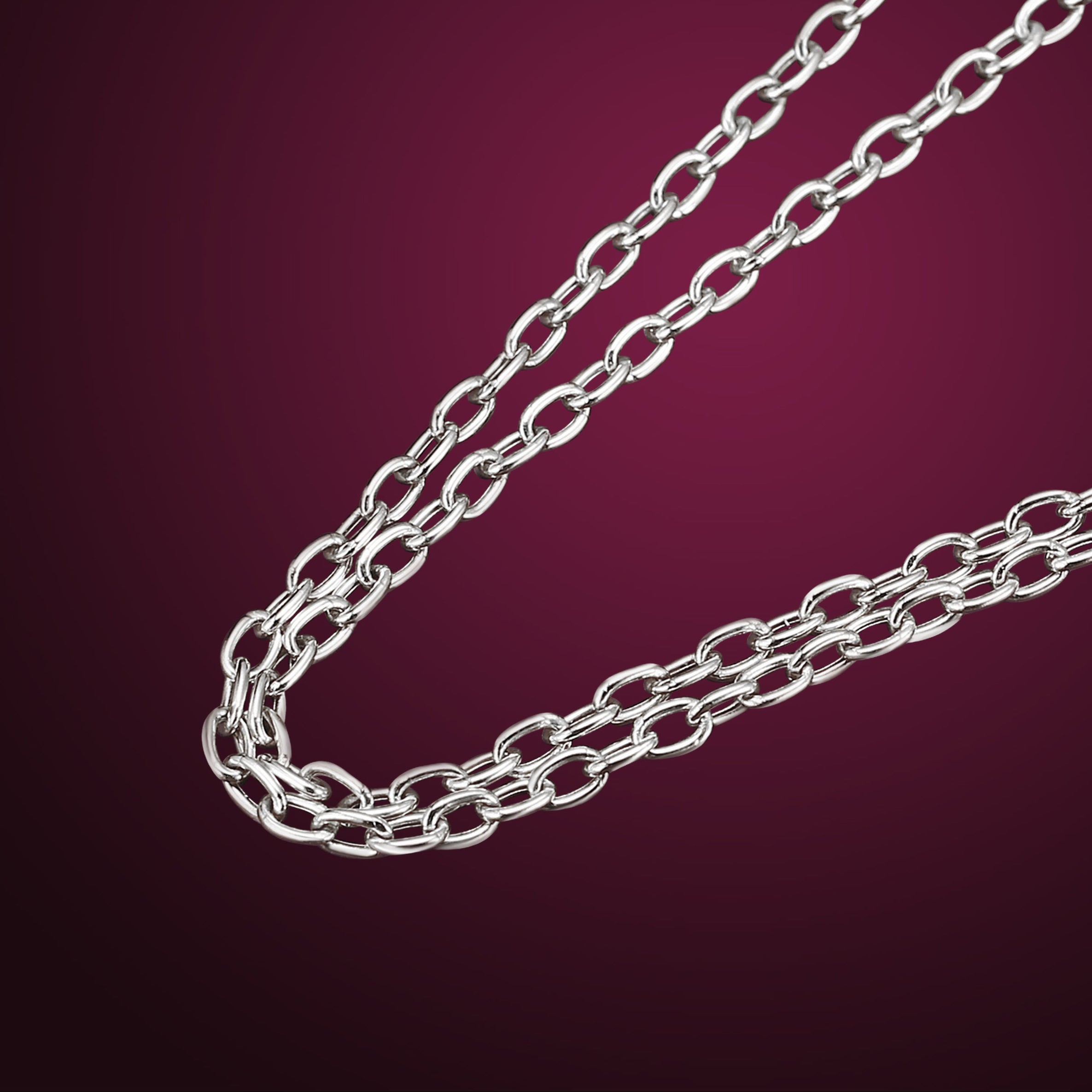 Rolo Chain, White