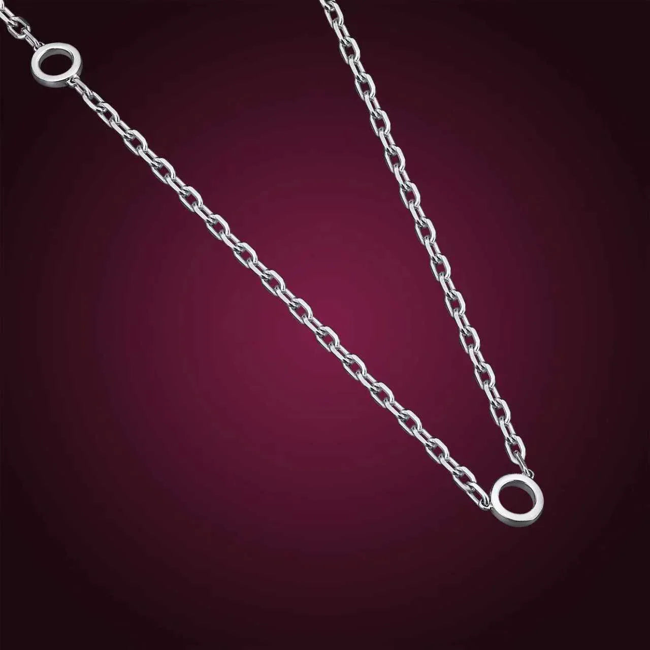 The Tri-Pendant Chain, 14K White Gold