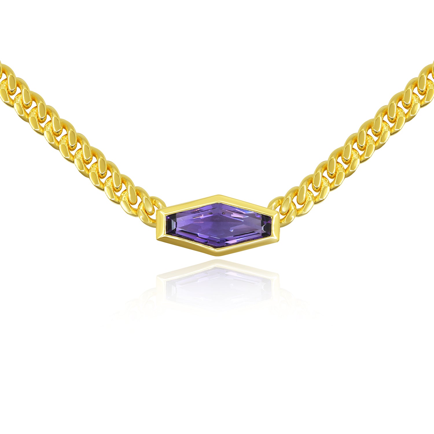 Reign Pharaoh Necklace, 18K Yellow Gold Vermeil