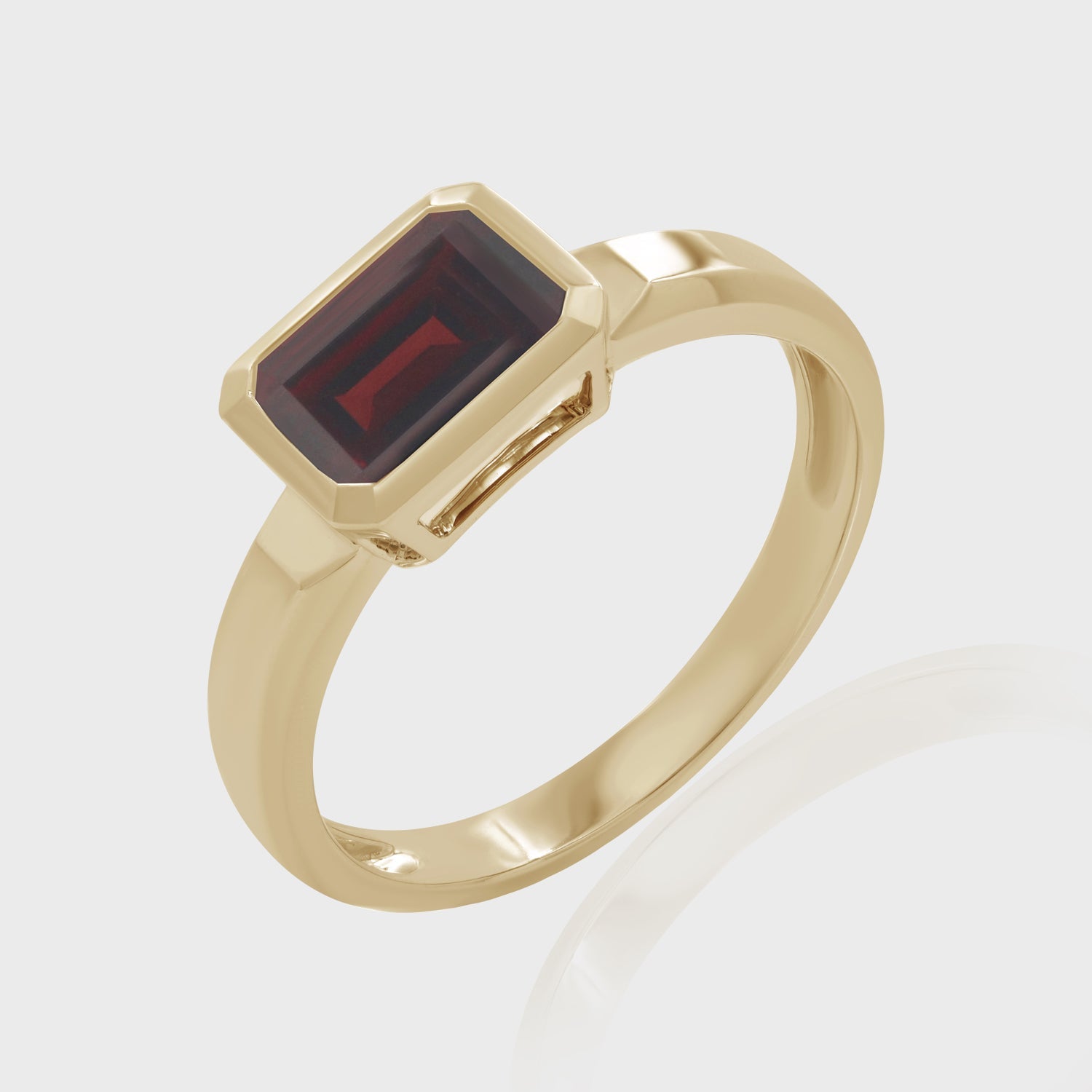 Heir Box Ring Garnet, Yellow