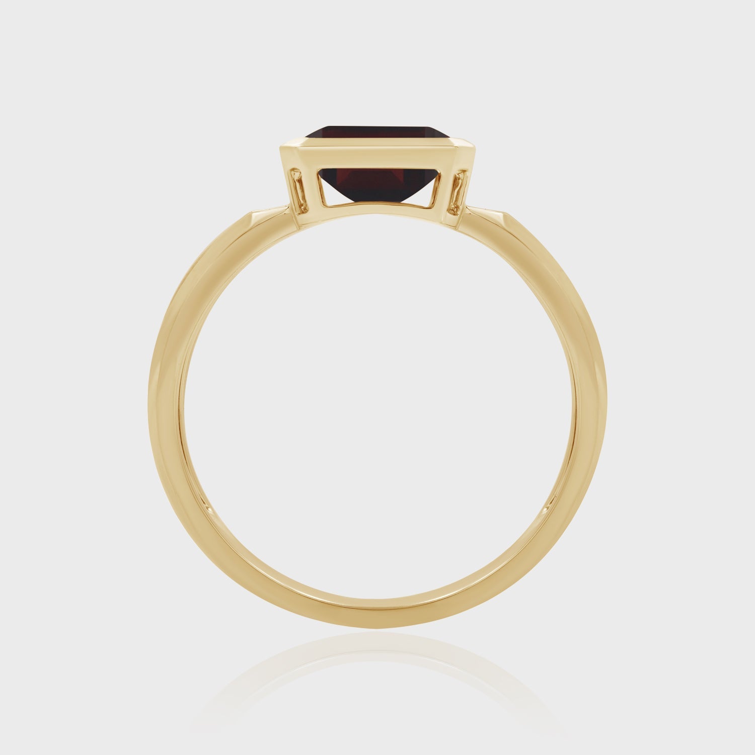 Heir Box Ring Garnet, Yellow 