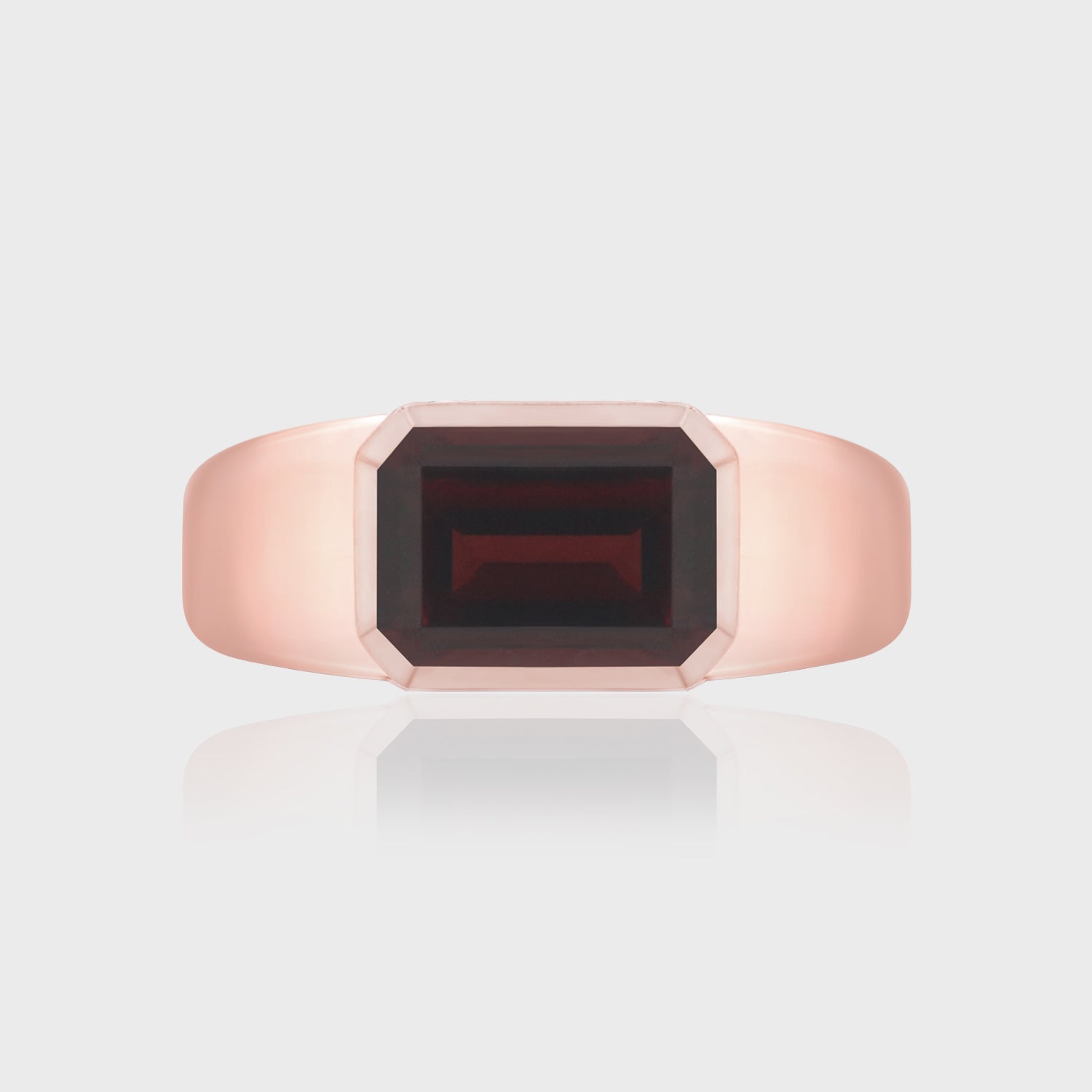Heir Cue Ring Garnet, Rose
