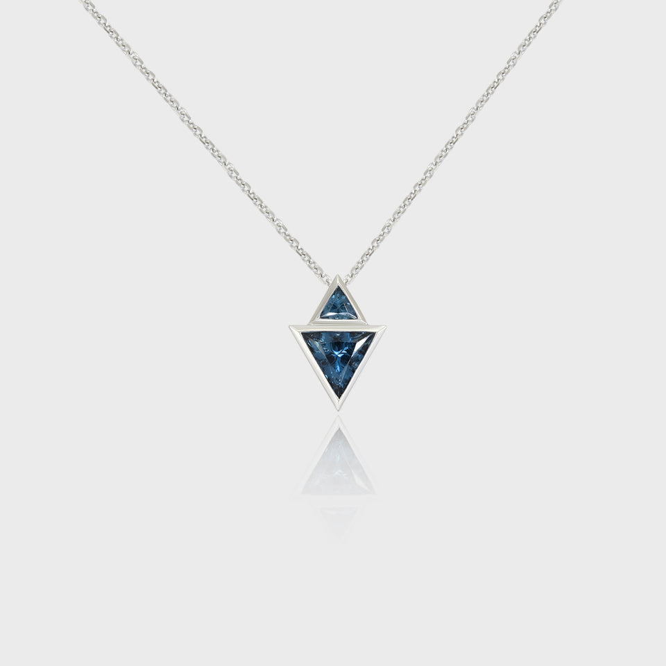 blue topaz pendant necklace