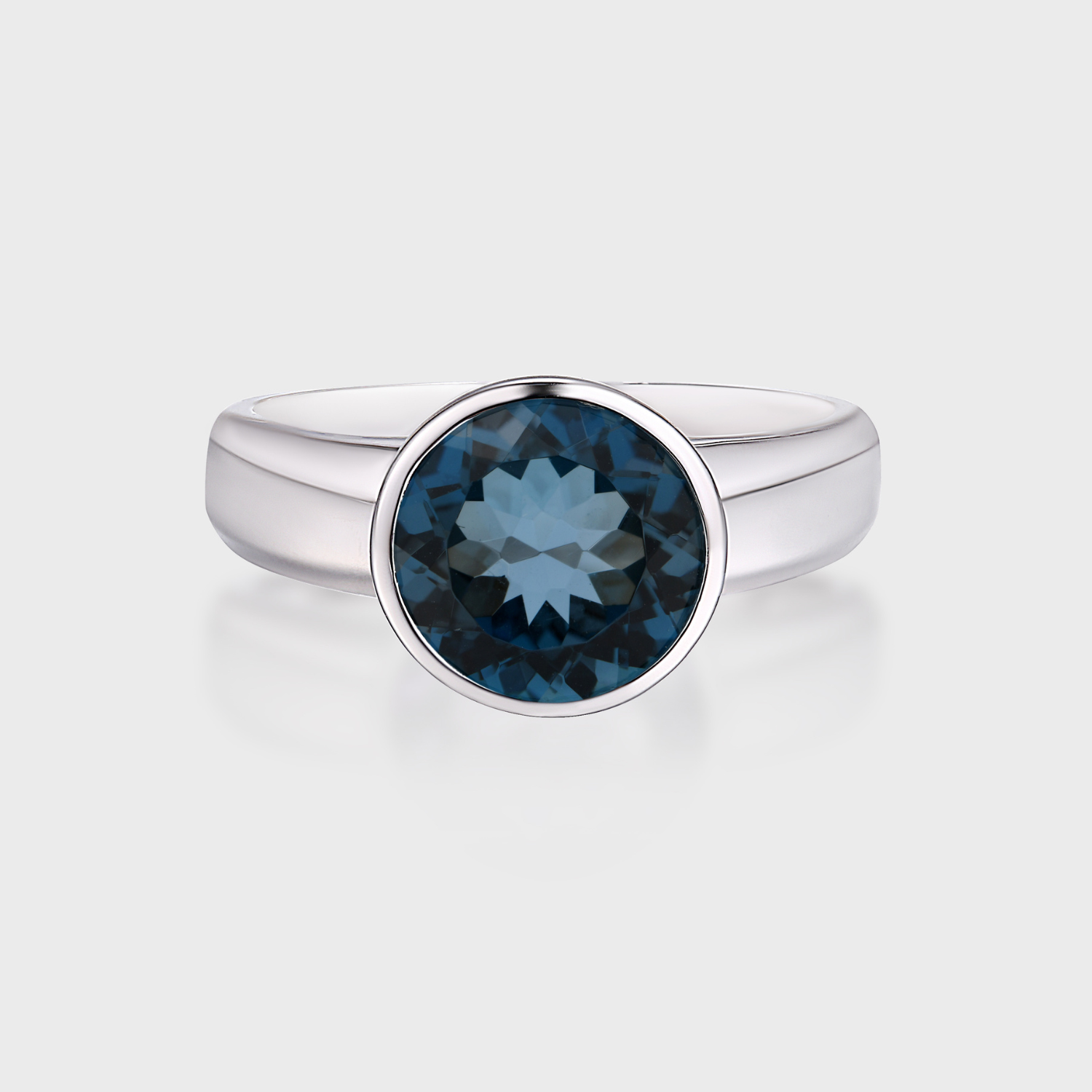 blue topaz ring for men