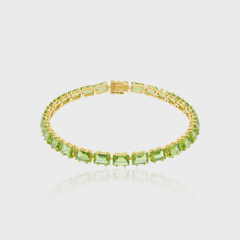 mens peridot bracelet