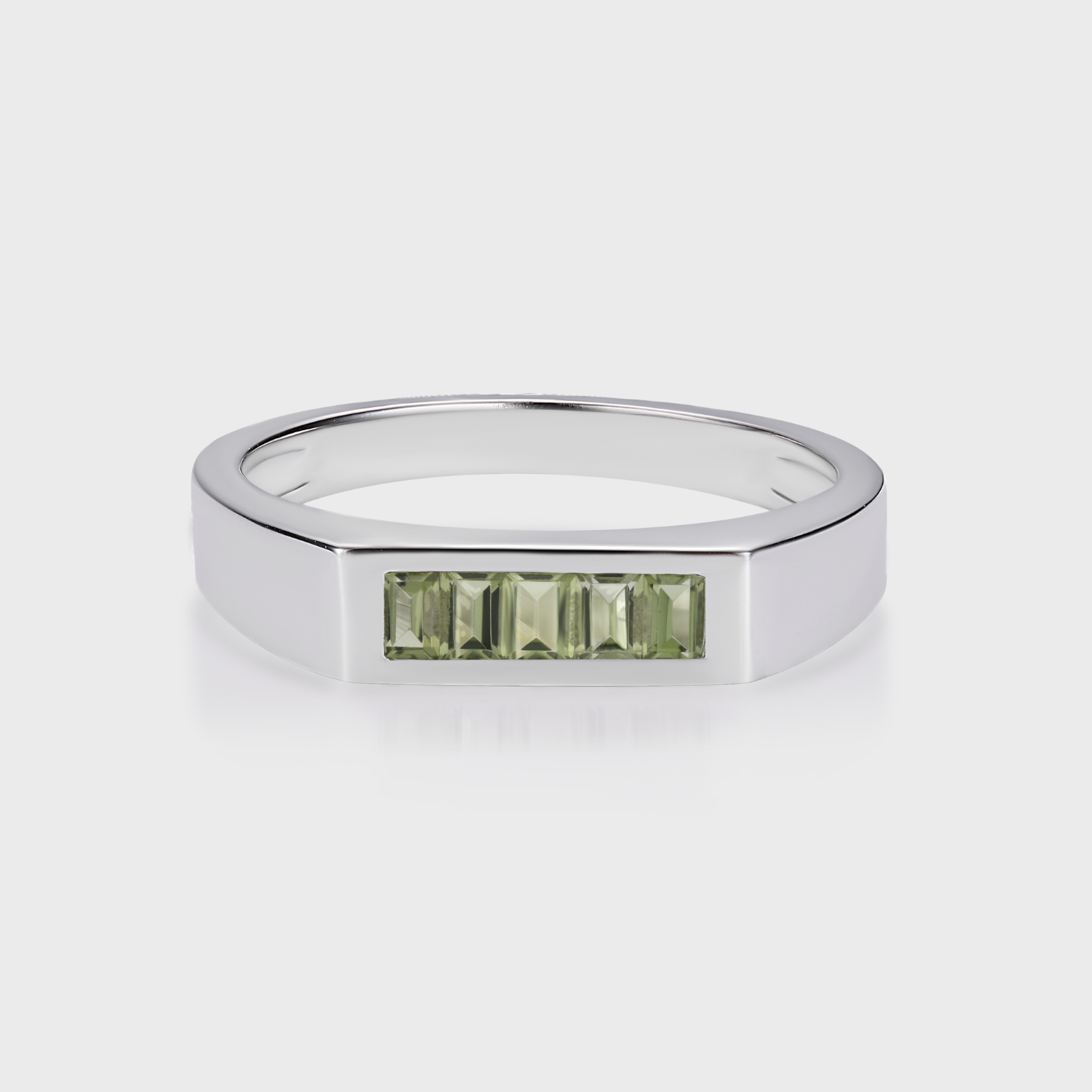 moldavite mens ring