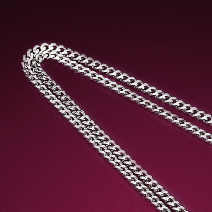 Thin Curb Chain, 925 Sterling Silver